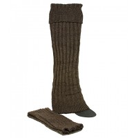 Socks/ Leg Warmers - Knitted Leg Warmers - Brown - SK-F1007BN